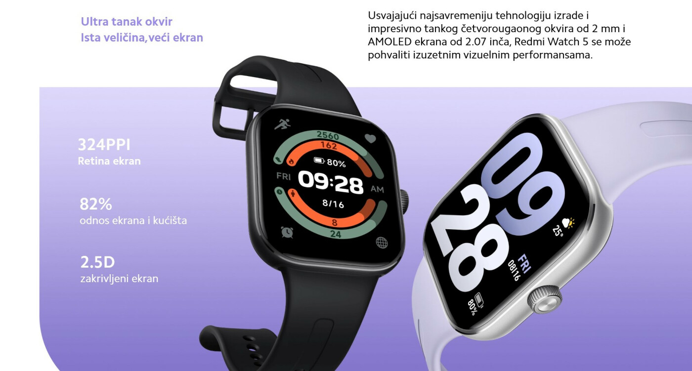 Redmi Watch 5 smartwatch, pametni sat