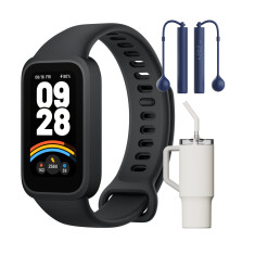 Xiaomi Smart Band 9 Active (crna) + Xiaomi Termos Šolja + Xiaomi pametna vijača