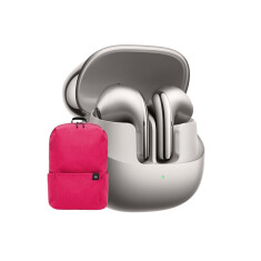 Xiaomi Buds 5 (siva) + Mi Casual ranac (pink)