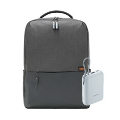 Mi commuter ranac (tamno siva) + Xiaomi Power Bank 10000mAh (sa integrisanim kablom) (plava)
