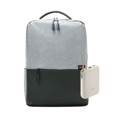 Mi commuter ranac (svetlo siva) + Xiaomi Power Bank 10000mAh (sa integrisanim kablom) (bež)