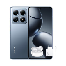 Xiaomi 14T Pro 12/512GB (plava) + Xiaomi 120W HyperCharge Combo (Type-A) + Redmi Buds 5 Pro (bela)