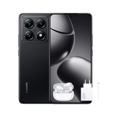Xiaomi 14T Pro 12/512GB (crna) + Xiaomi 120W HyperCharge Combo (Type-A) + Redmi Buds 5 Pro (bela)