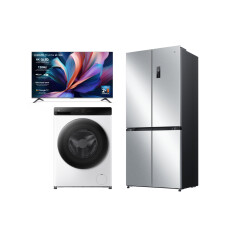 Mijia Frižider Cross Door 502L + Mijia mašina za pranje i sušenje veša Pro 9kg + Xiaomi TV A Pro 2026 65"