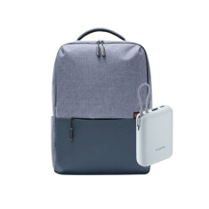 Mi commuter ranac (svetlo plava) + Xiaomi Power Bank 10000mAh (sa integrisanim kablom) (plava)